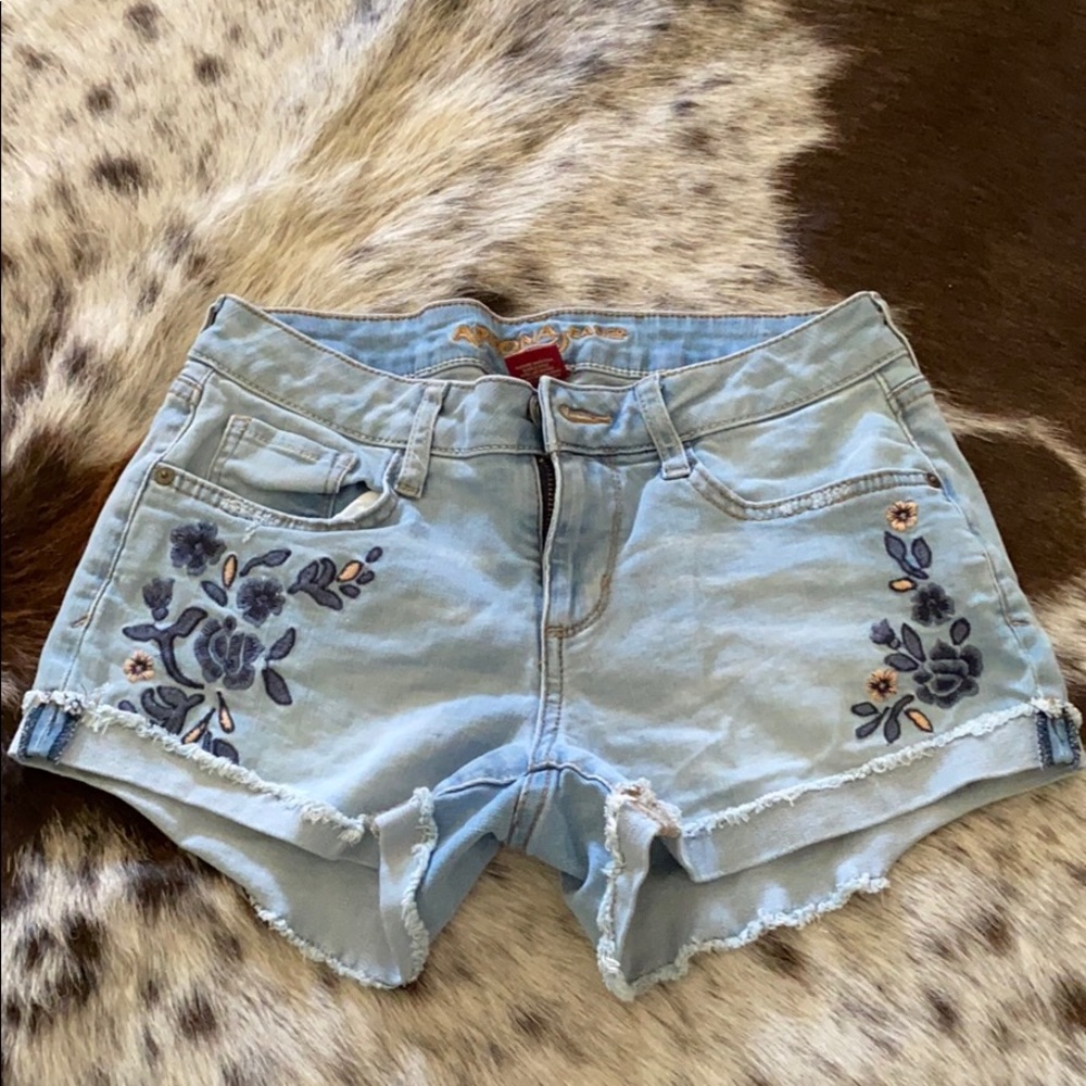 Denim shorts
